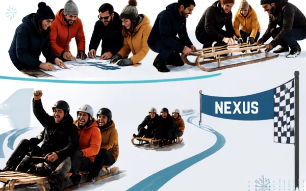 Equipos diseñando, construyendo y compitiendo con trineos